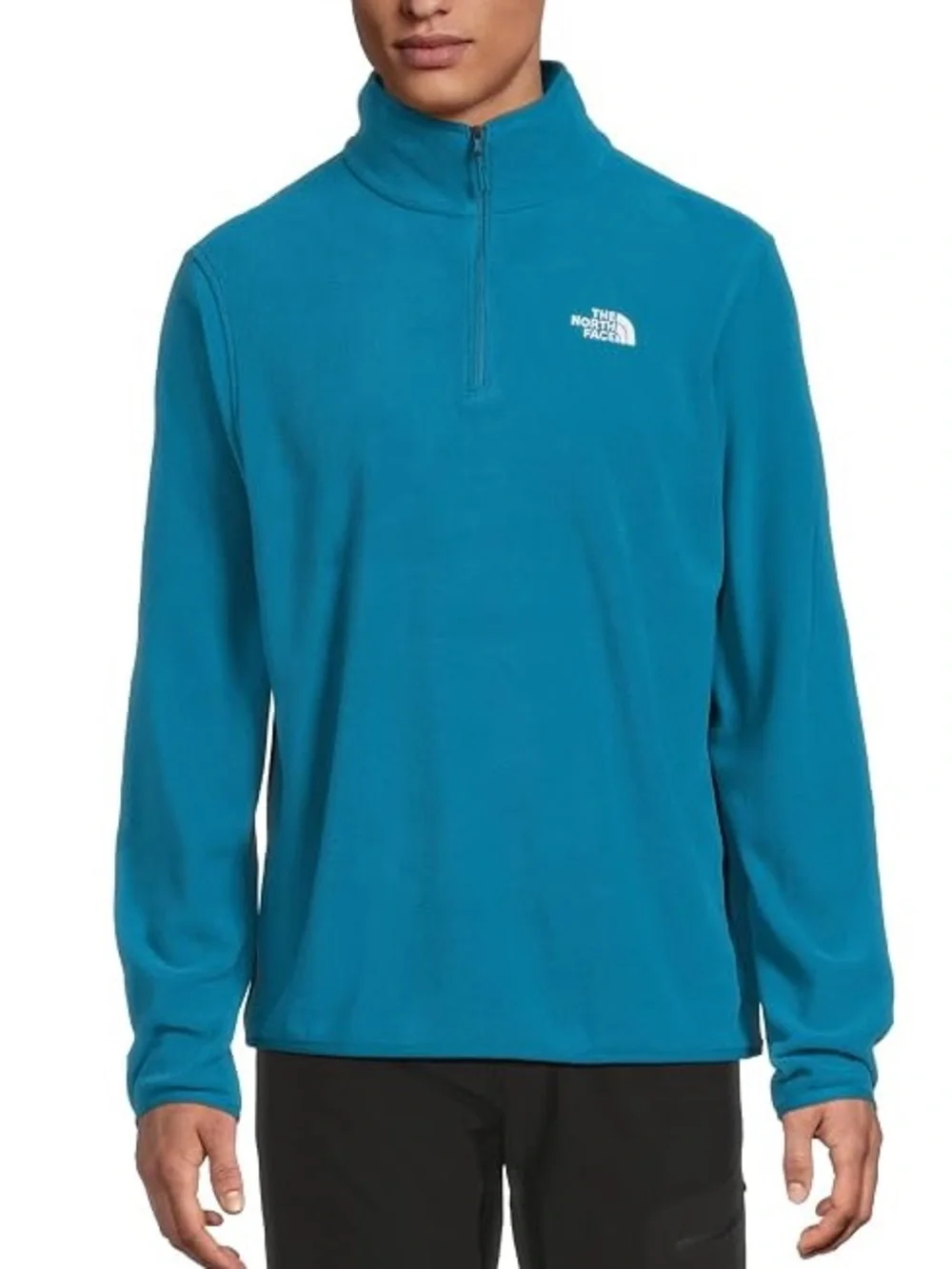 The North Face Men’s Glacier 1/4 Zip Fleece Pullover Jacket Blue Size Small